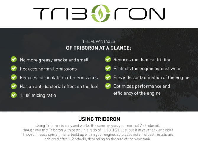 Triboron 2-takt Concentrate 500ml (2-takt olie vervanger) product